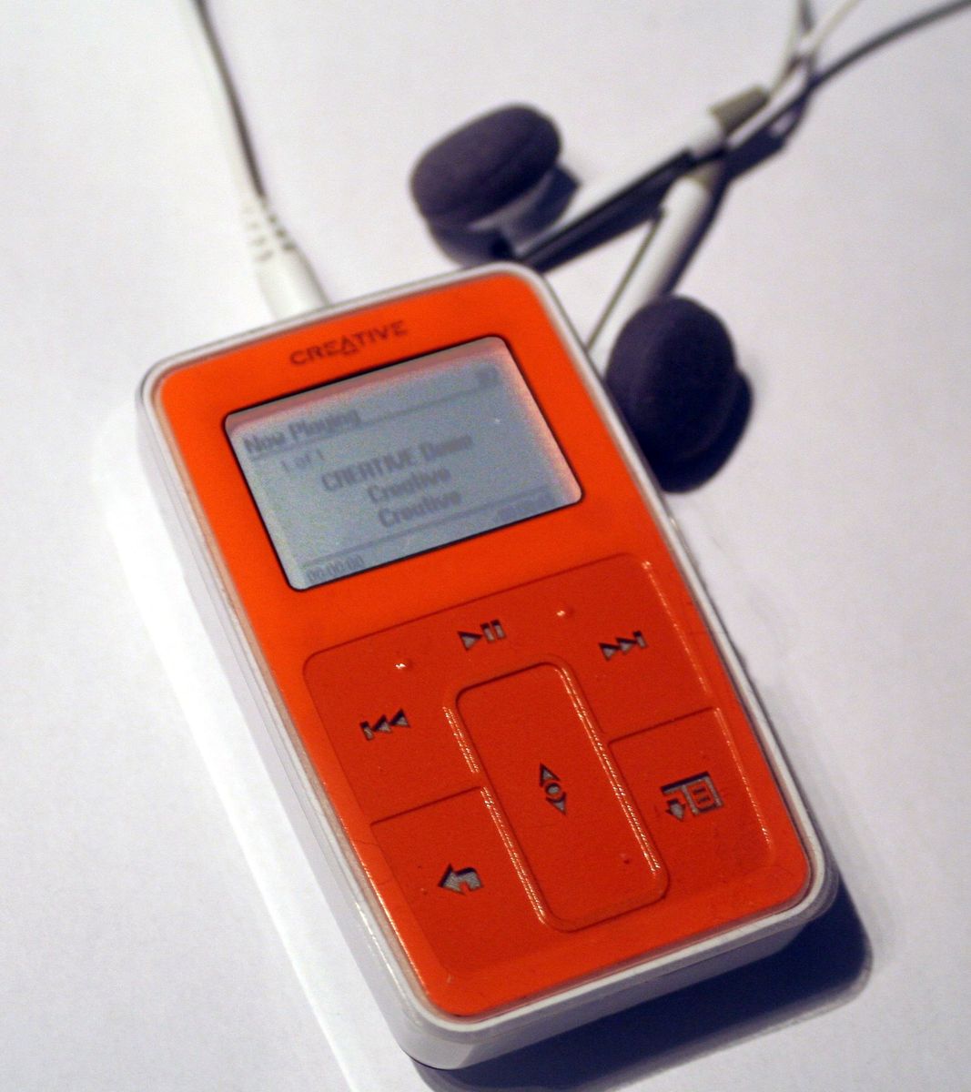 Creative Zen Micro shown in a historical product photograph.